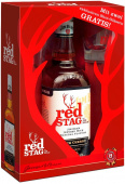 "Red Stag" Black Cherry, в подарочной упаковке с 2-мя стаканами