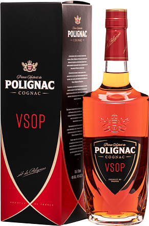 Cognac Prince Hubert de Polignac VSOP, в подарочной упаковке