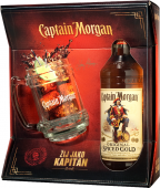 Captain Morgan Original Spiced Gold, в подарочной упаковке с кружкой