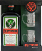 "Jagermeister", в подарочной упаковке с 2-мя шотами