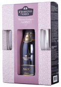 "Fiorino d'Oro" Brut, в подарочной упаковке с 2 бокалами