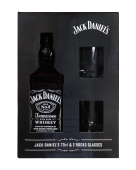 Jack Daniel's, в подарочной упаковке + 2 стакана