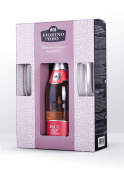 "Fiorino d'Oro" Brut Rose, в подарочной упаковке с 2 бокалами