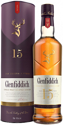 "Glenfiddich" 15 YO, в подарочной упаковке