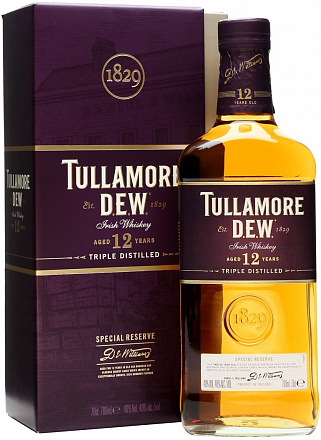 "Tullamore Dew" 12YO, в подарочной упаковке