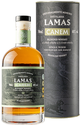 Whisky Lamas Canem, в подарочной упаковке