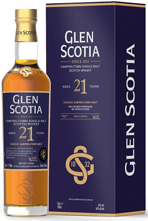 Glen Scotia 21 YO, в подарочной упаковке