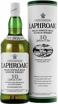 "Laphroaig" 10YO, в подарочной упаковке