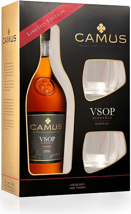 "Camus" VSOP, в подарочной упаковке с 2-мя стаканами