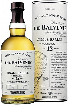 Balvenie Single Barrel 12 YO, в подарочной упаковке