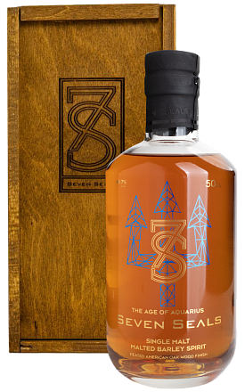 Seven Seals Zodiac The Age of Aquarius Peated Single Malt Whisky, в подарочной упаковке