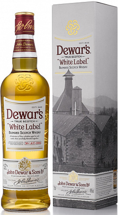 "Dewar's" White Label, в подарочной упаковке