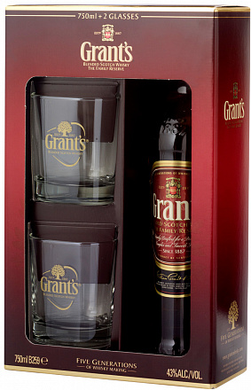"Grant's", в подарочной упаковке с 2-мя бокалами